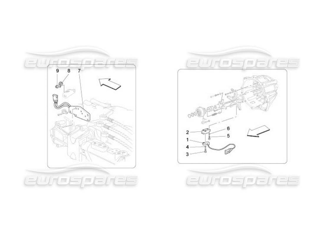 a part diagram from the maserati qtp. (2005) 4.2 parts catalogue