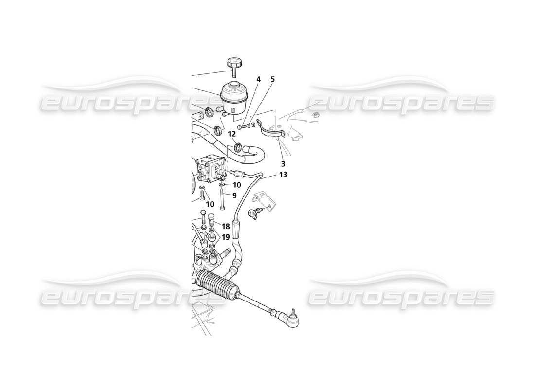a part diagram from the maserati qtp. (2003) 4.2 parts catalogue