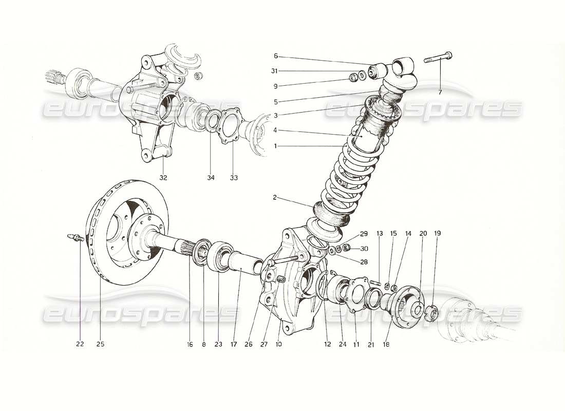 a part diagram from the ferrari 308 parts catalogue