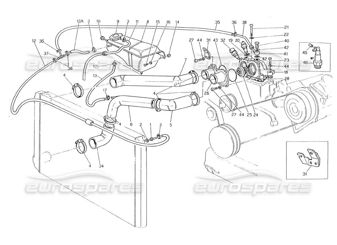 a part diagram from the maserati 228 parts catalogue