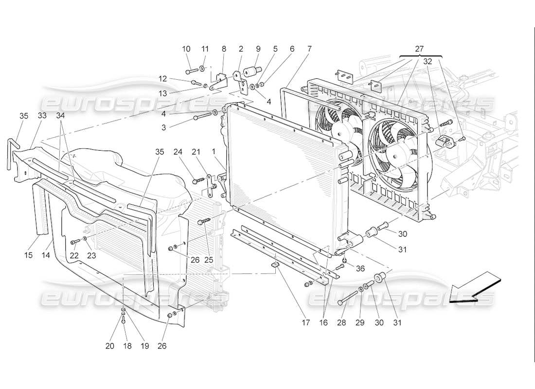 part diagram containing part number 222535