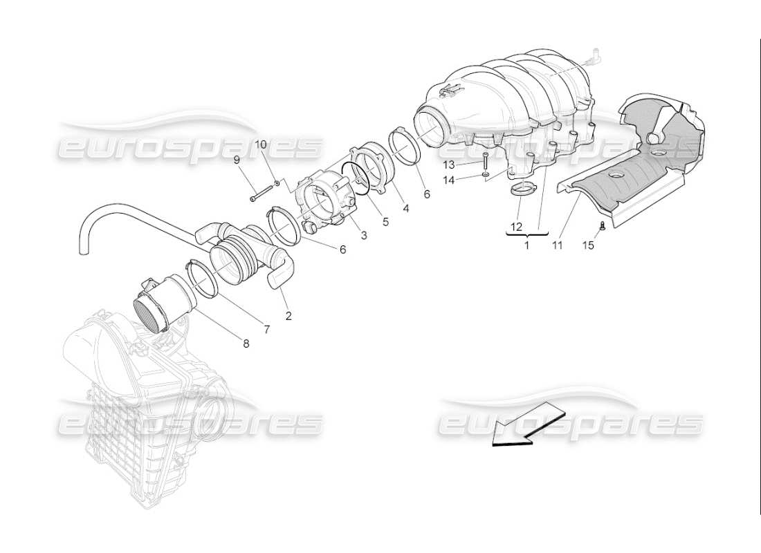a part diagram from the Maserati QTP. (2007) 4.2 F1 parts catalogue