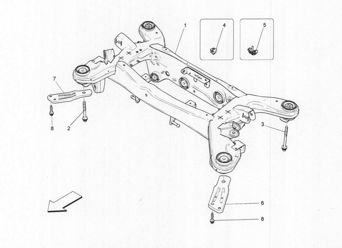 a part diagram from the Maserati QTP. V6 3.0 BT 410bhp 2015 parts catalogue