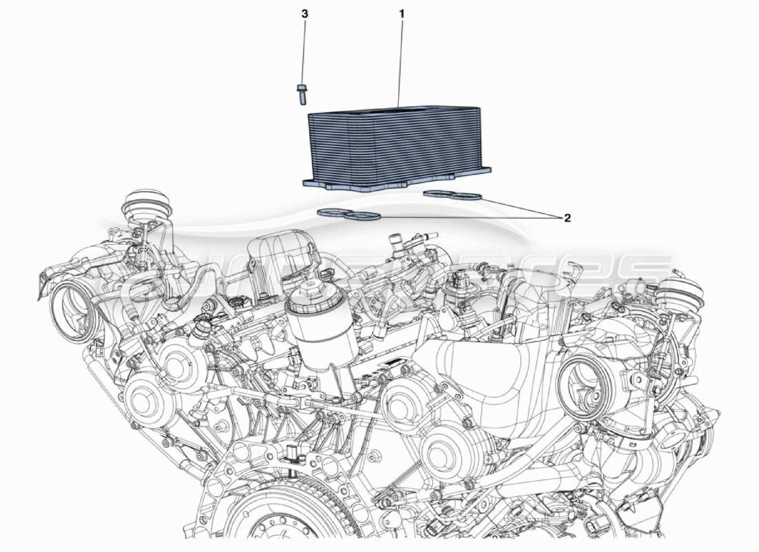 a part diagram from the ferrari 488 parts catalogue
