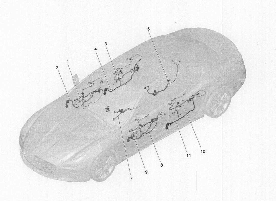 a part diagram from the maserati qtp. v6 3.0 tds 275bhp 2017 parts catalogue