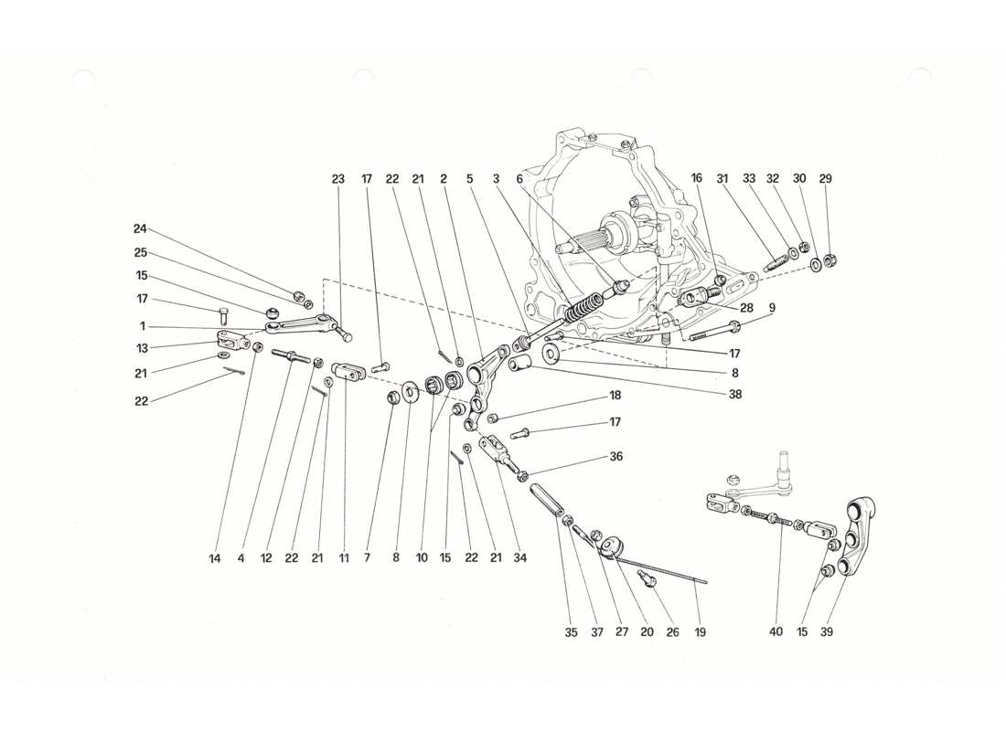 a part diagram from the ferrari 208 parts catalogue