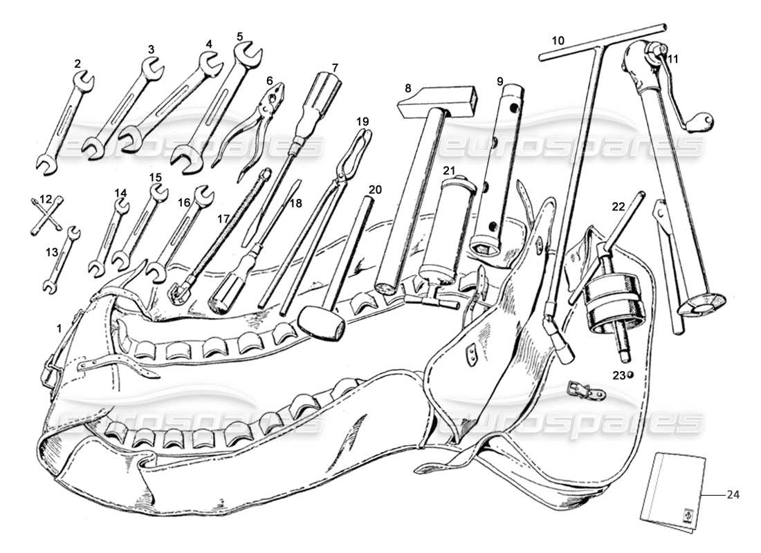 part diagram containing part number fhan012