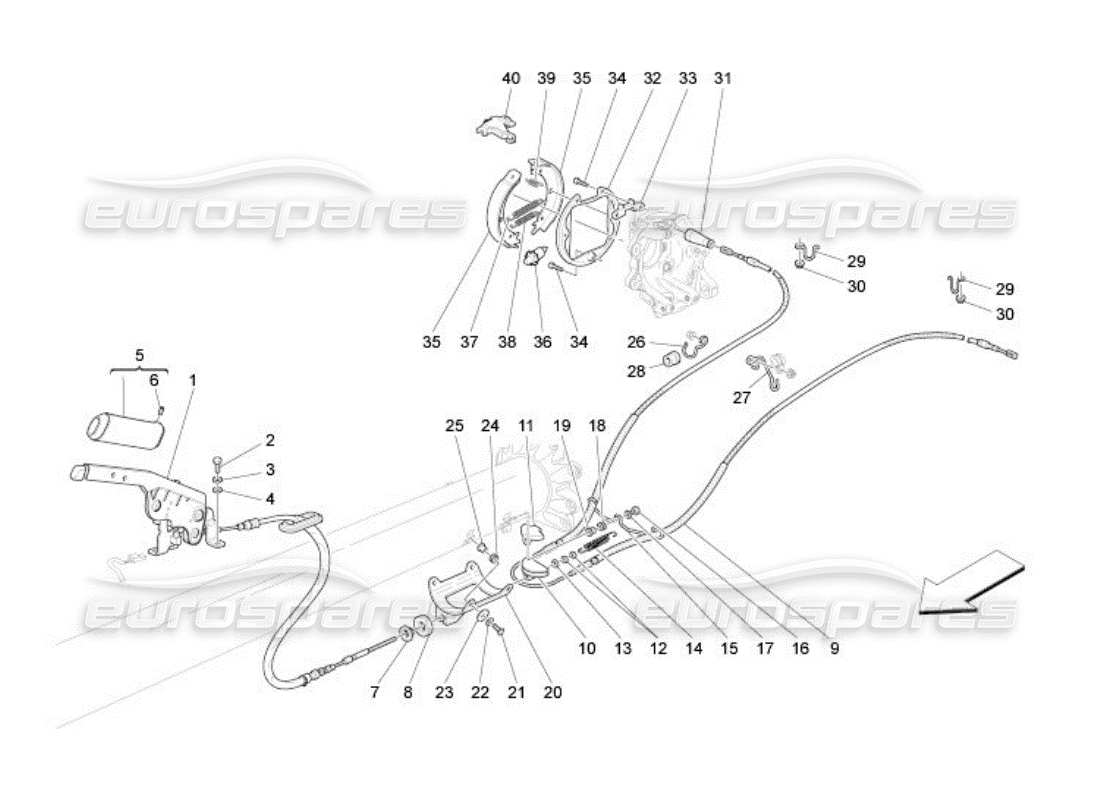 a part diagram from the Maserati QTP. (2005) 4.2 parts catalogue