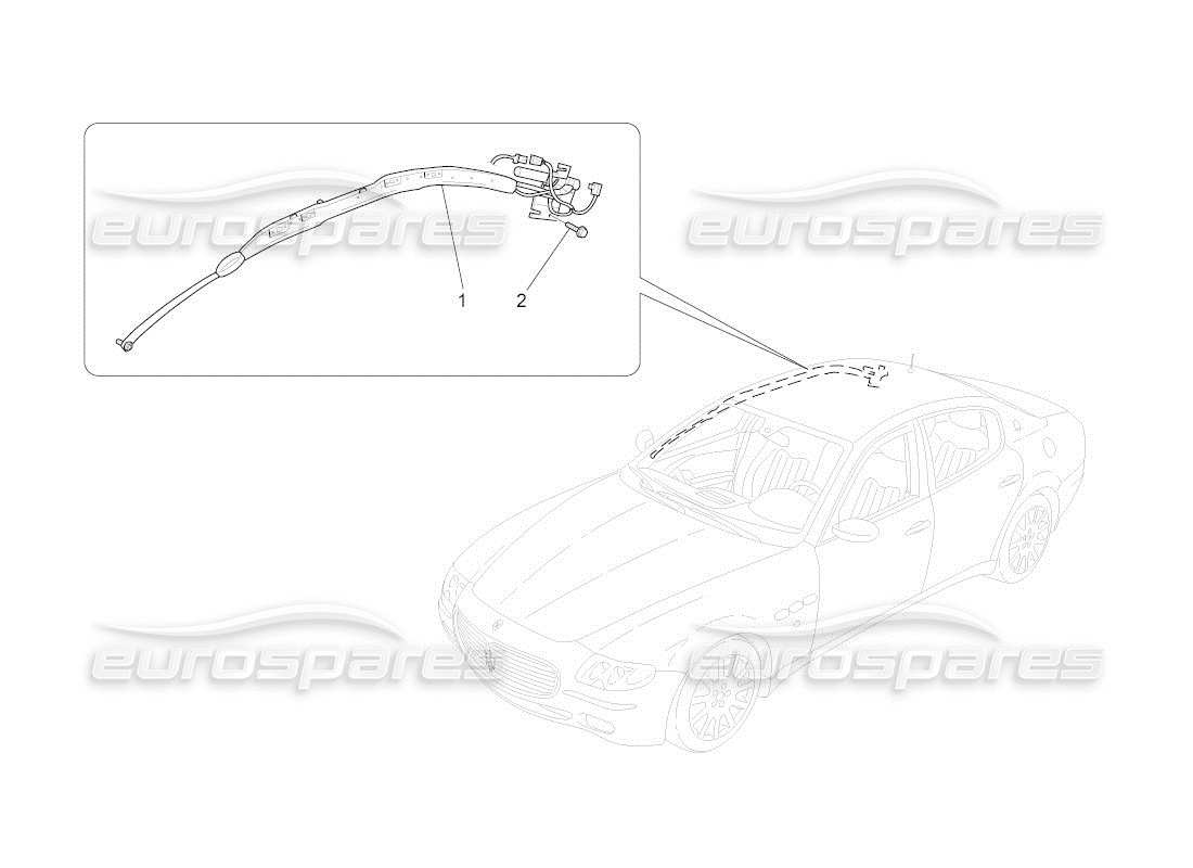 a part diagram from the maserati qtp. (2011) 4.2 auto parts catalogue