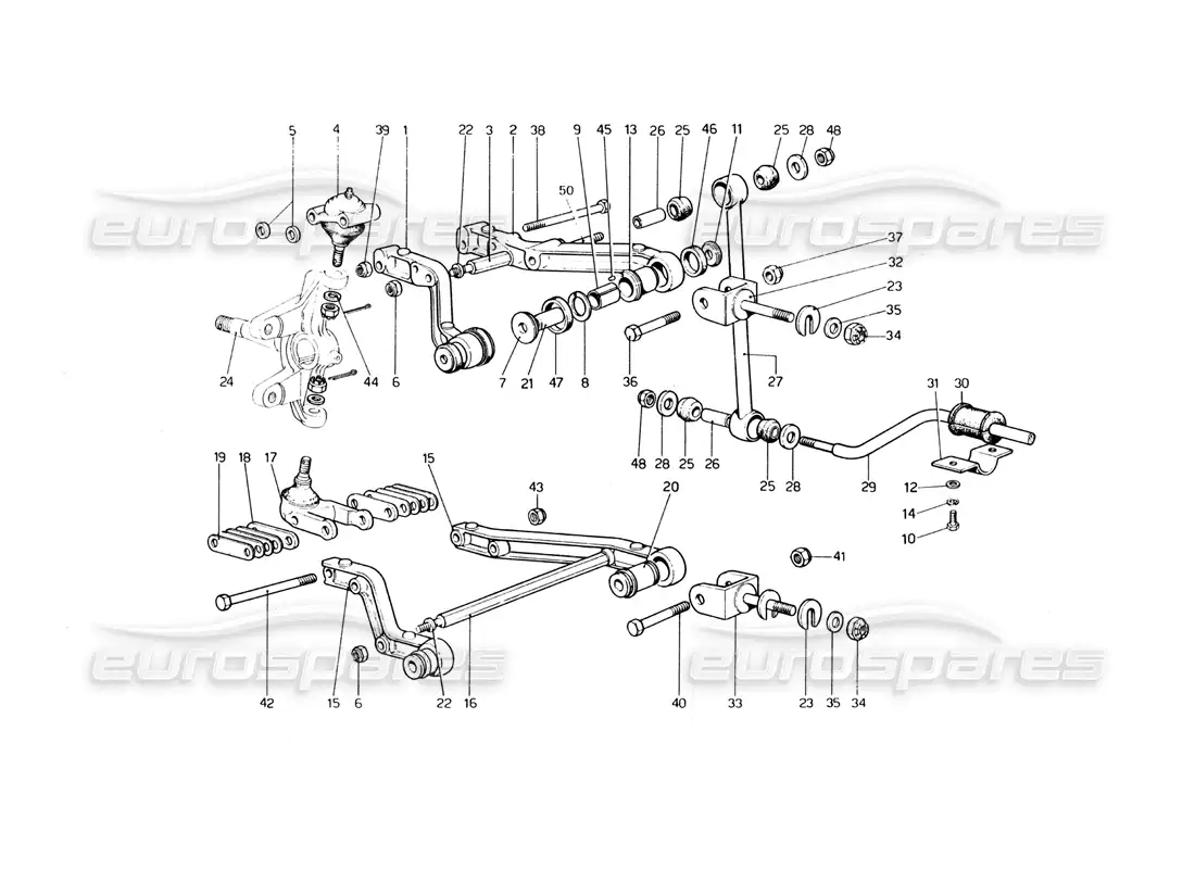 a part diagram from the ferrari 400 parts catalogue