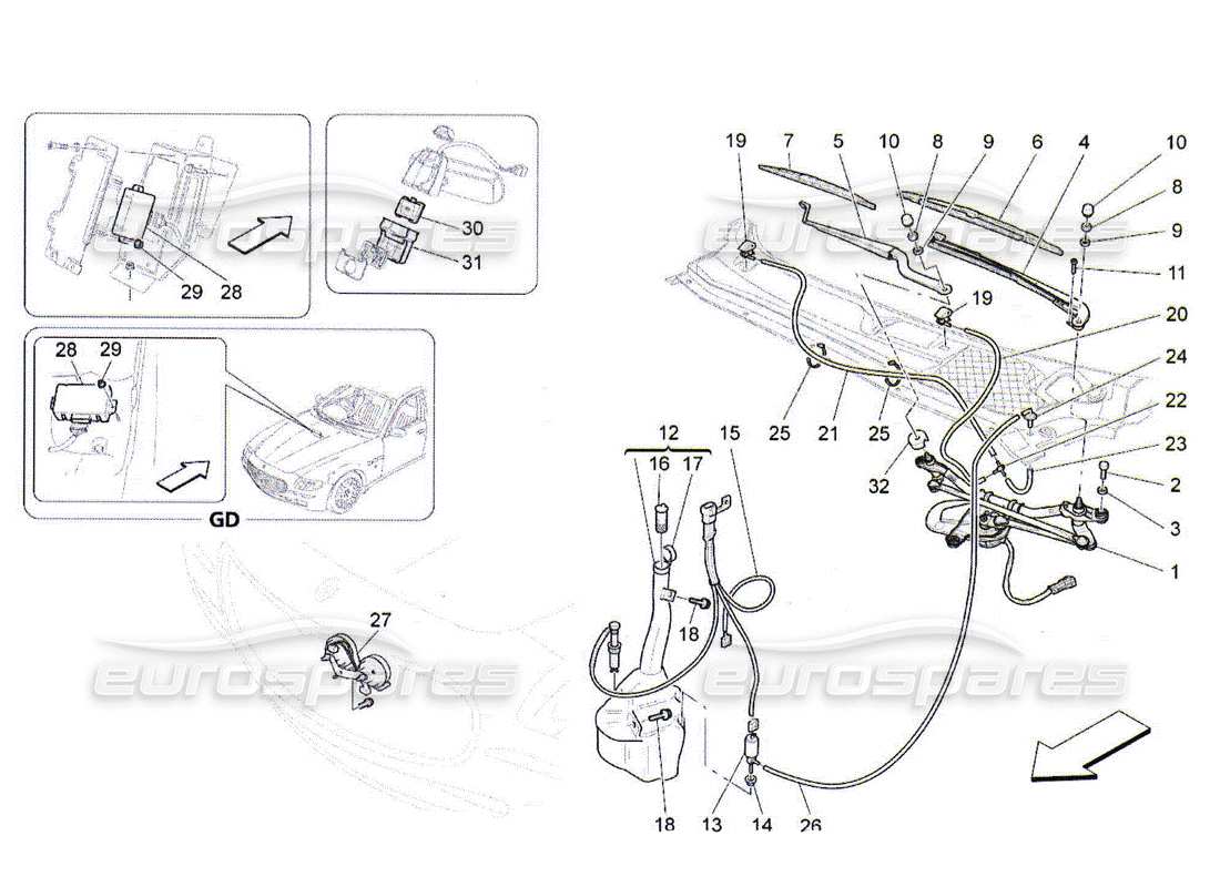 part diagram containing part number 67984400