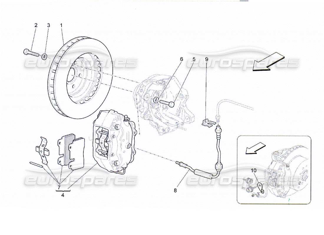 a part diagram from the Maserati QTP. (2010) 4.2 parts catalogue