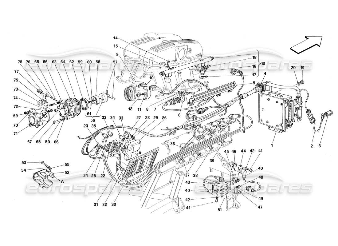 part diagram containing part number fht022