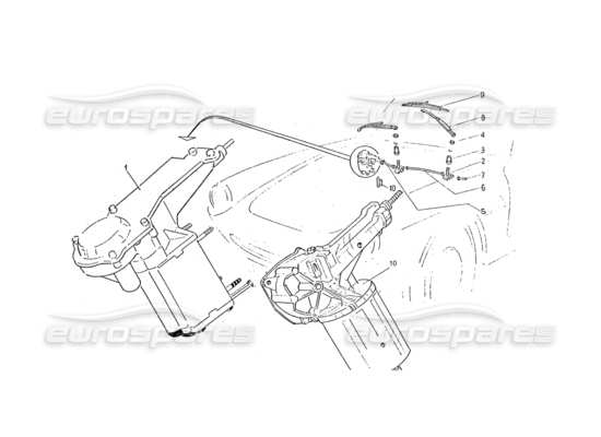 a part diagram from the ferrari 330 gtc / 365 gtc (coachwork) parts catalogue