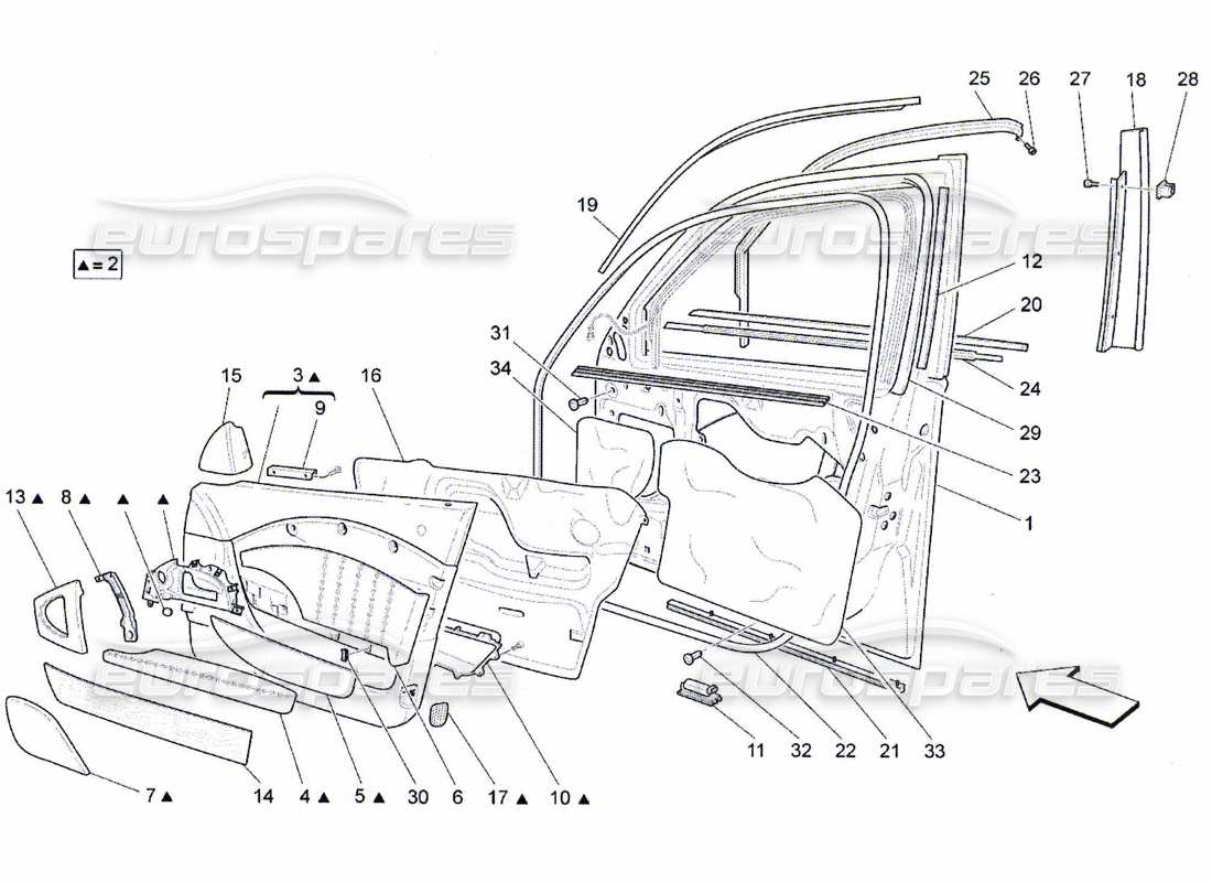 a part diagram from the Maserati QTP. (2010) 4.7 parts catalogue