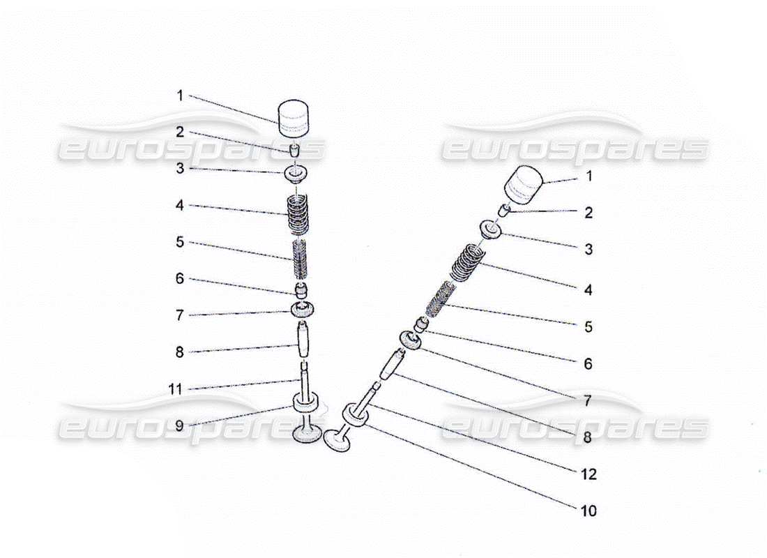 a part diagram from the maserati qtp. (2010) 4.2 parts catalogue