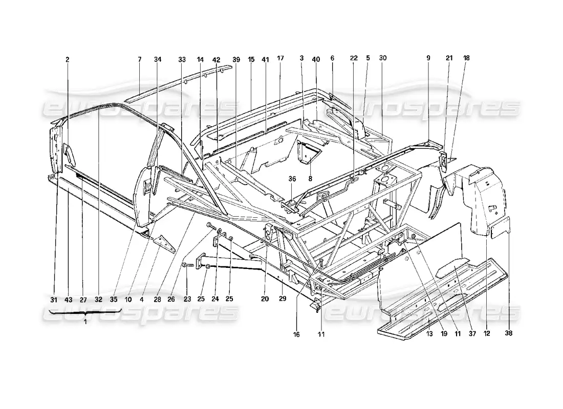 part diagram containing part number 60977700