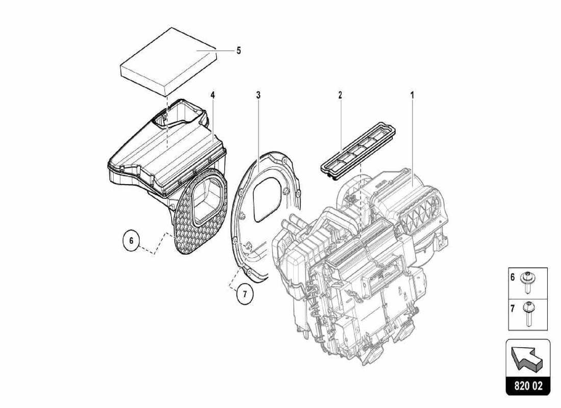 a part diagram from the lamborghini centenario parts catalogue