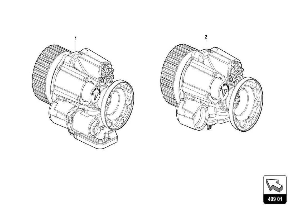 a part diagram from the lamborghini centenario parts catalogue
