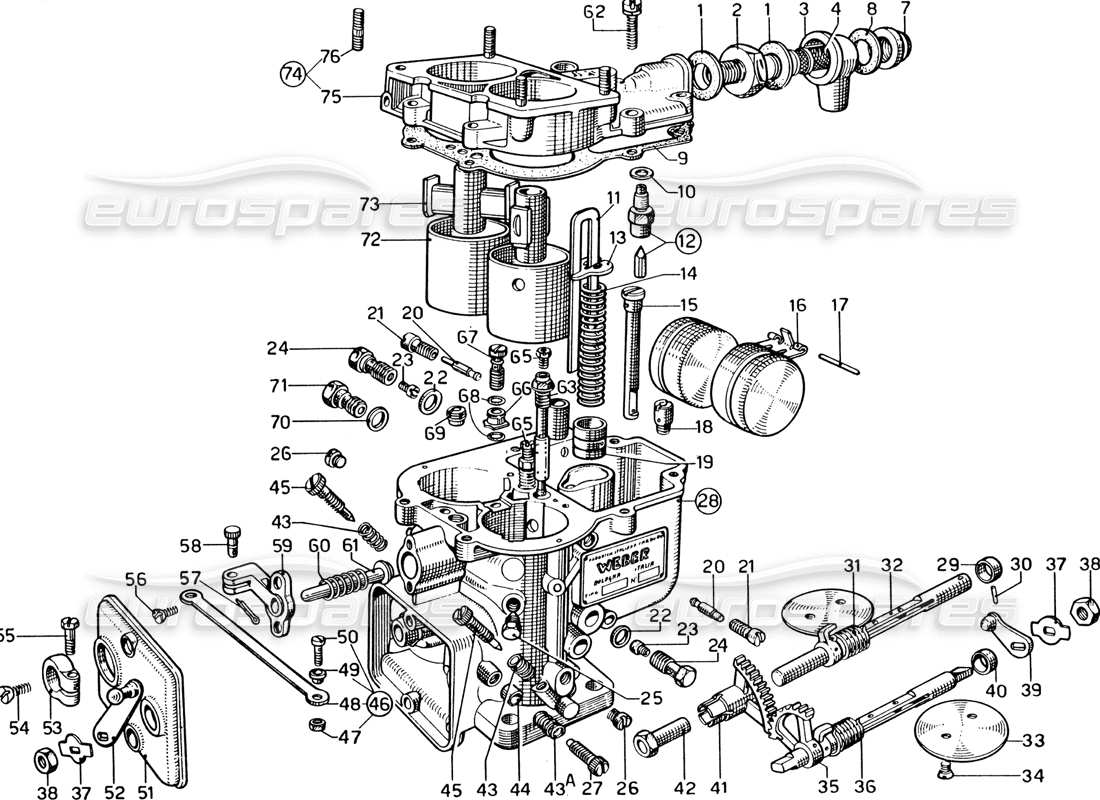 part diagram containing part number ts865*