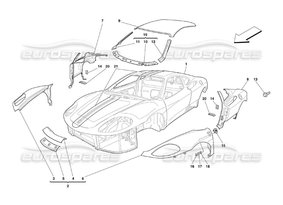 part diagram containing part number 67495211