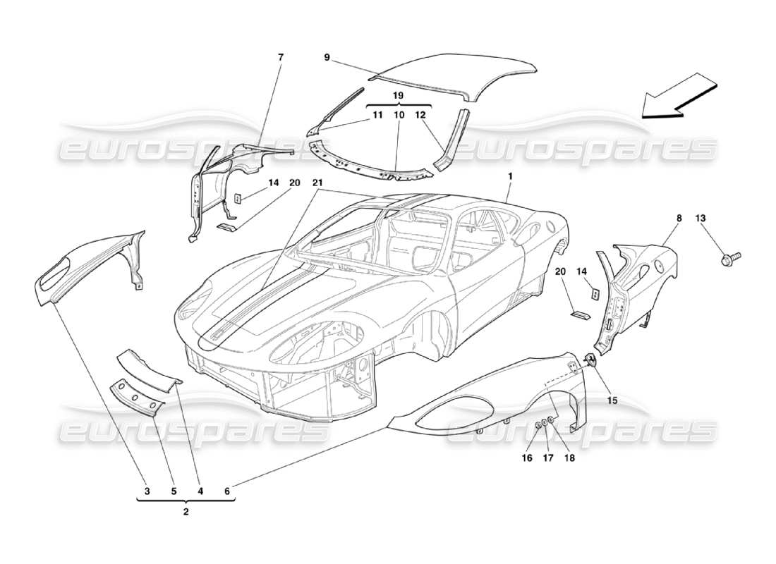 part diagram containing part number 65921900