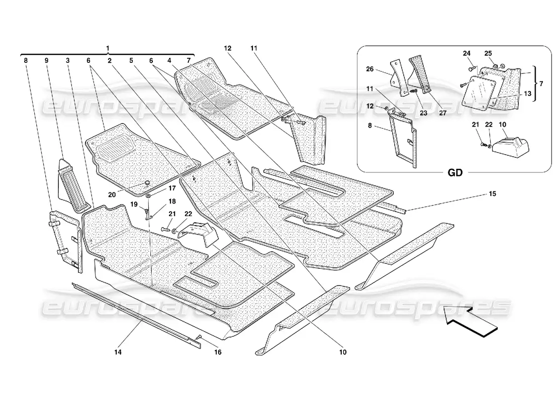 part diagram containing part number 646896..