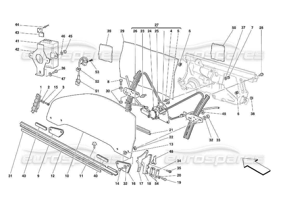 part diagram containing part number 65198600