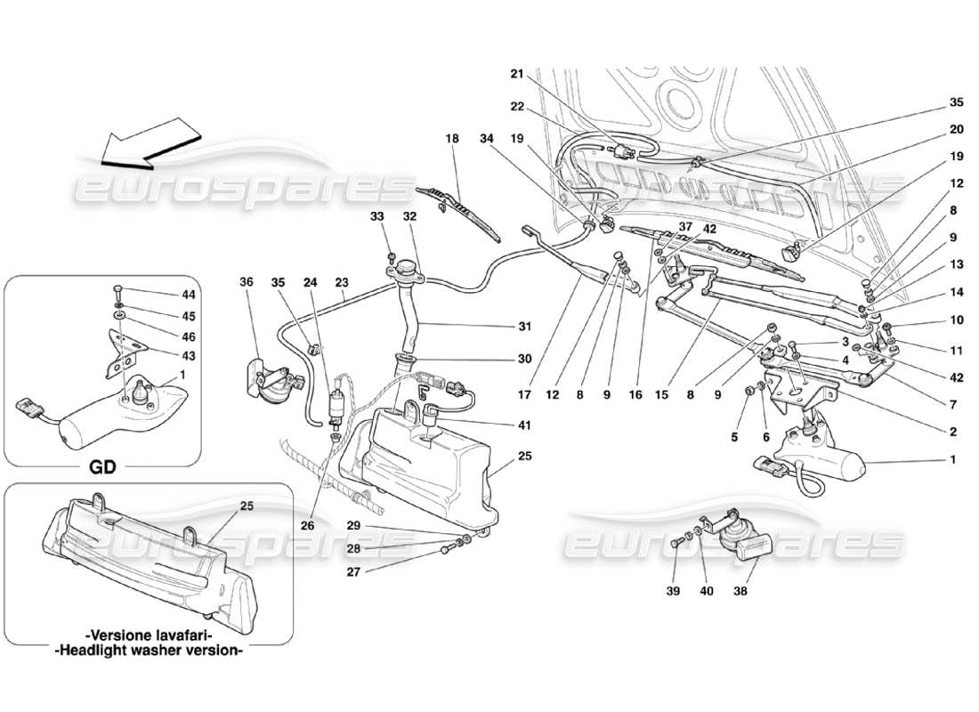 part diagram containing part number 65362500