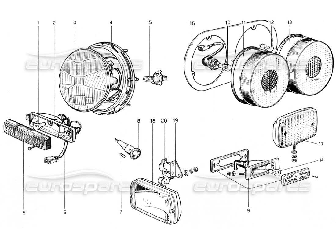 a part diagram from the ferrari 308 parts catalogue