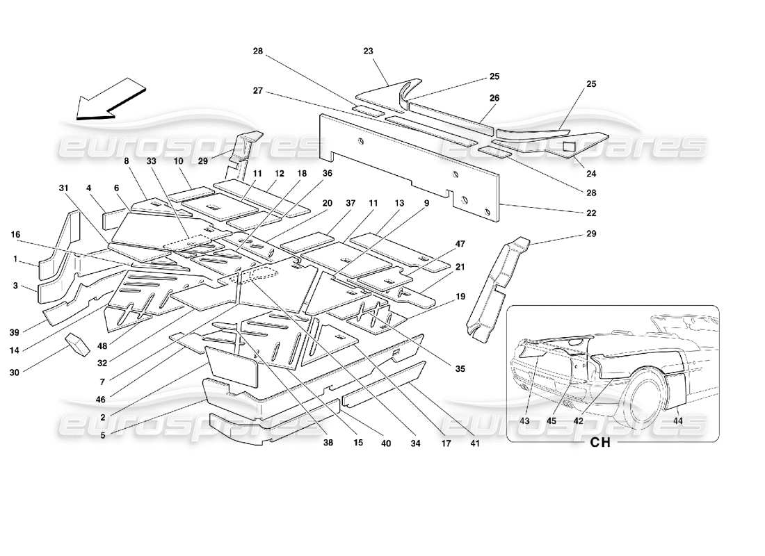 part diagram containing part number 64529100