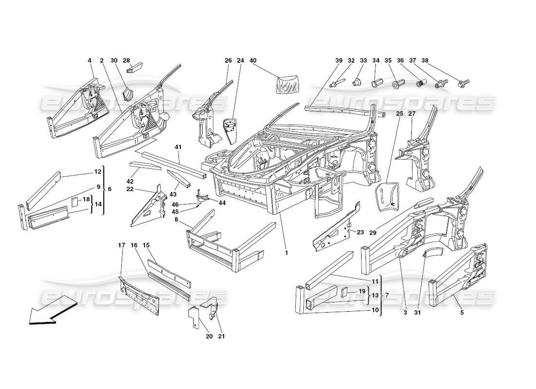 part diagram containing part number 196003