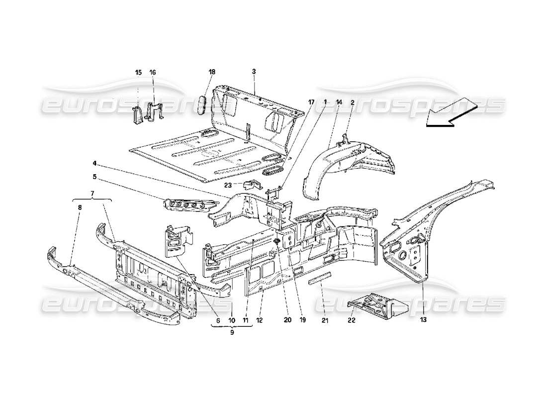 part diagram containing part number 62182100