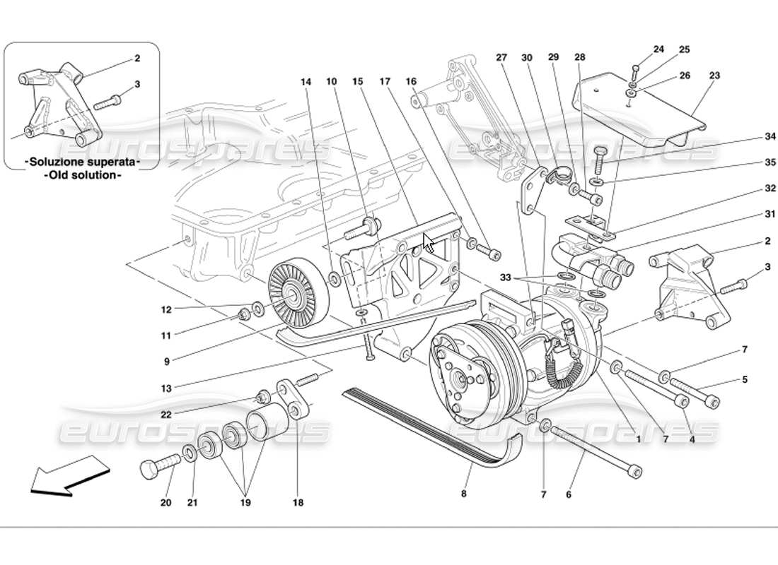 a part diagram from the ferrari 360 parts catalogue