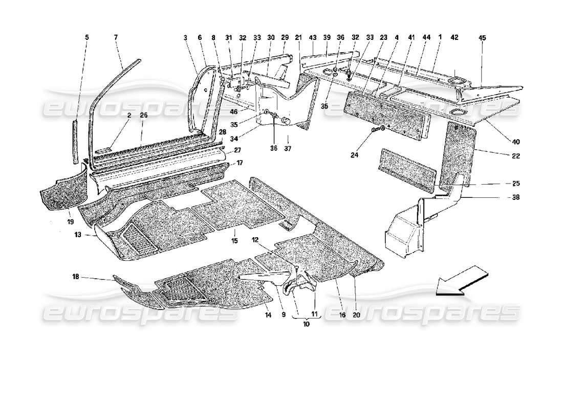 part diagram containing part number 62693000