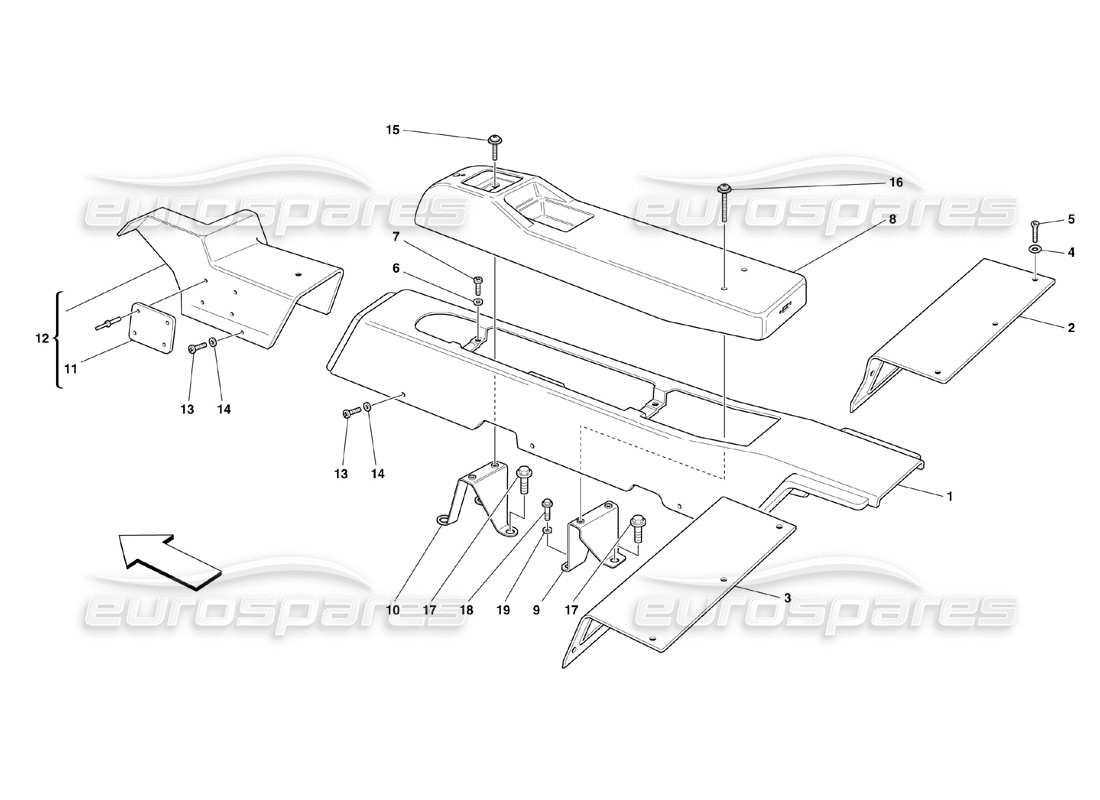 part diagram containing part number 66128100