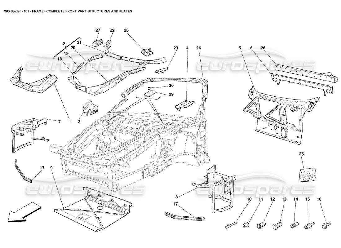 part diagram containing part number 65782900