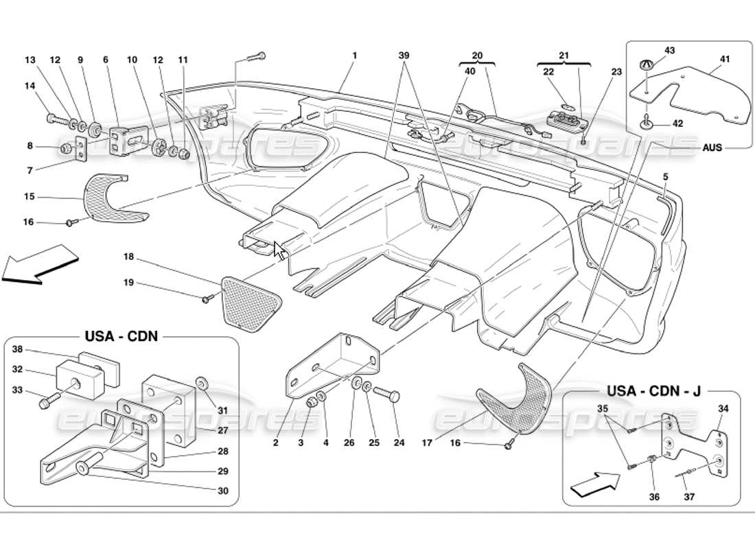 part diagram containing part number 68457000