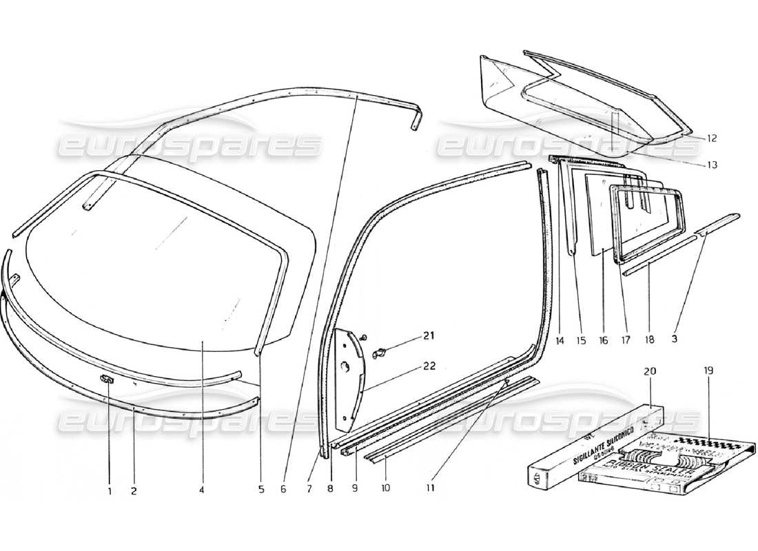 part diagram containing part number 60155801