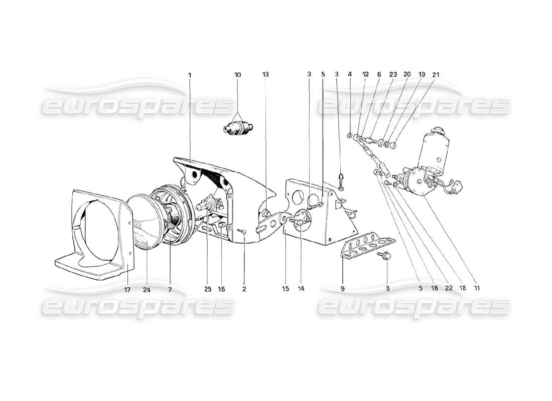 part diagram containing part number 61017400