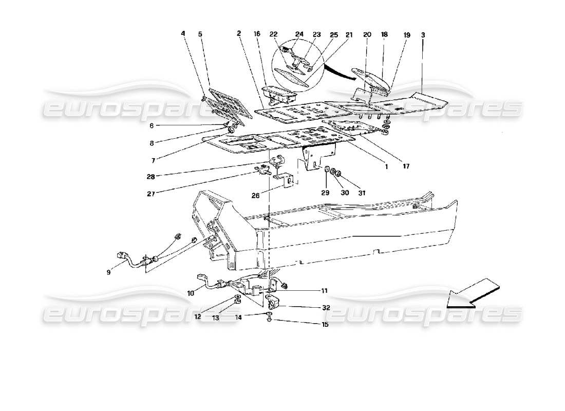 part diagram containing part number 61059900