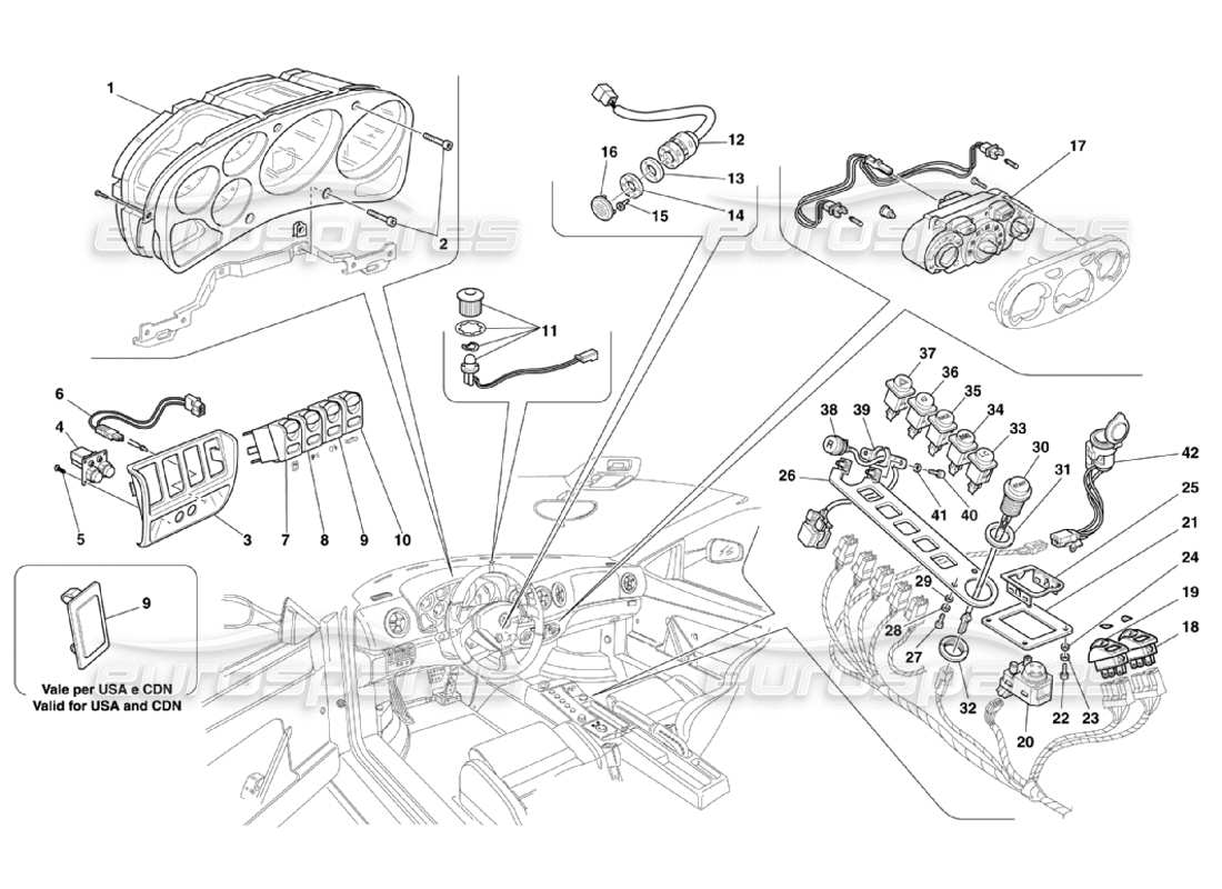 part diagram containing part number 65520500