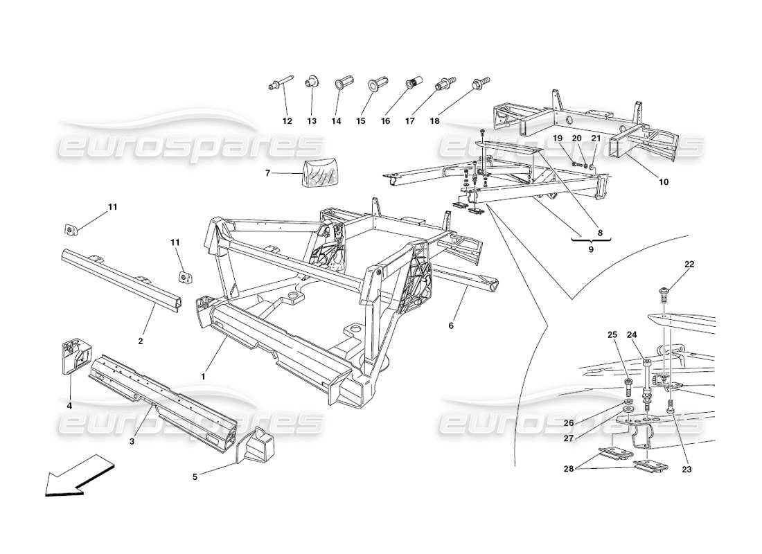 part diagram containing part number 68887000