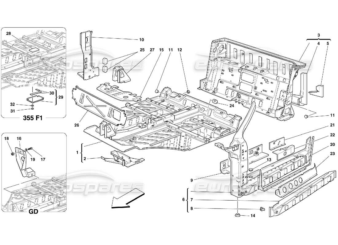 part diagram containing part number 62063700