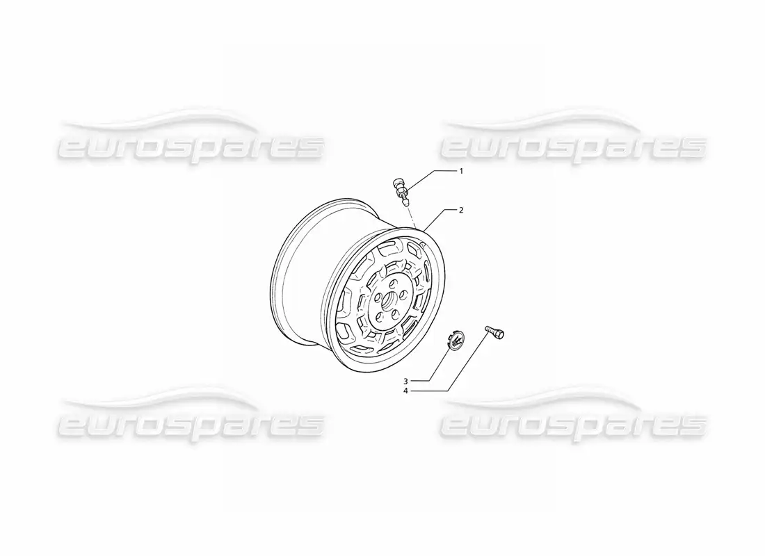 maserati ghibli 2.8 (abs) wheel rims parts diagram