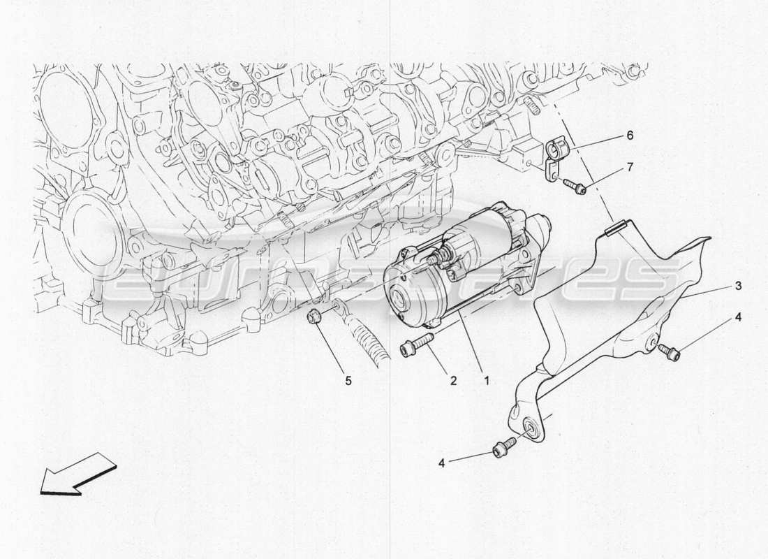 maserati qtp. v8 3.8 530bhp 2014 auto electronic control: engine ignition part diagram