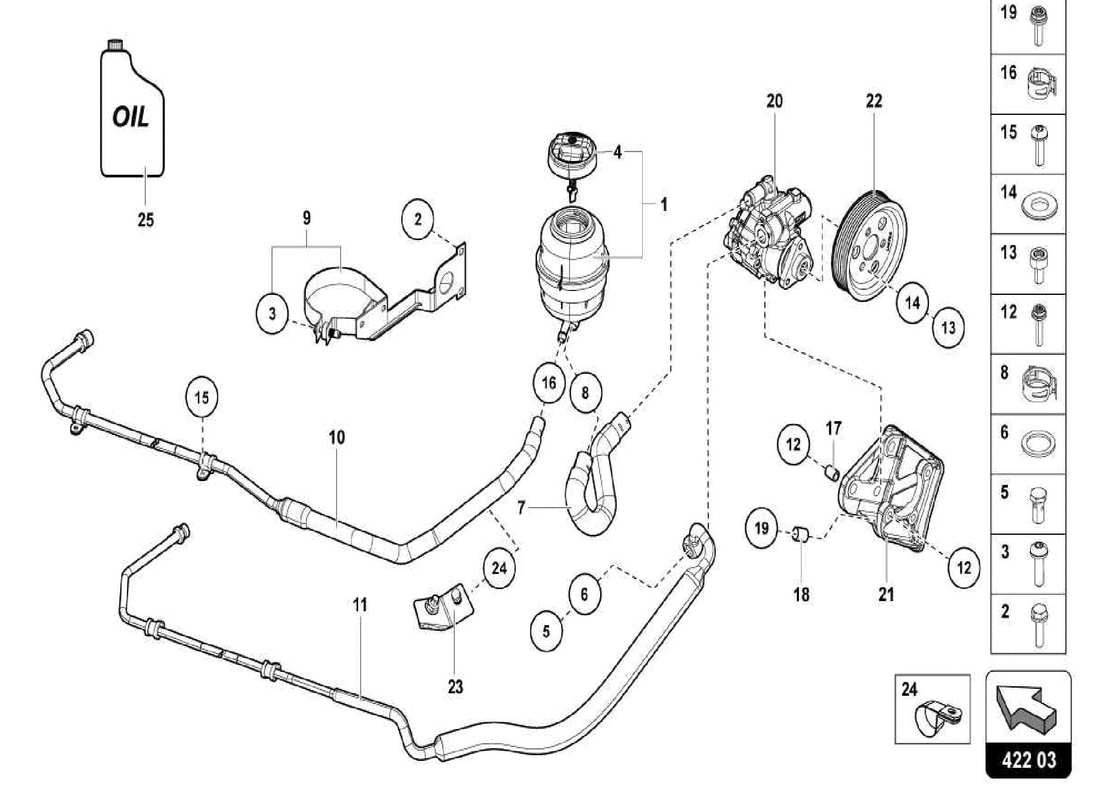 lamborghini centenario spider power steering part diagram