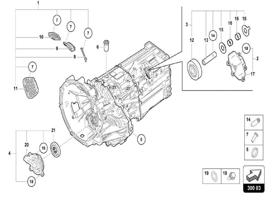 lamborghini centenario spider outer components for gearbox part diagram