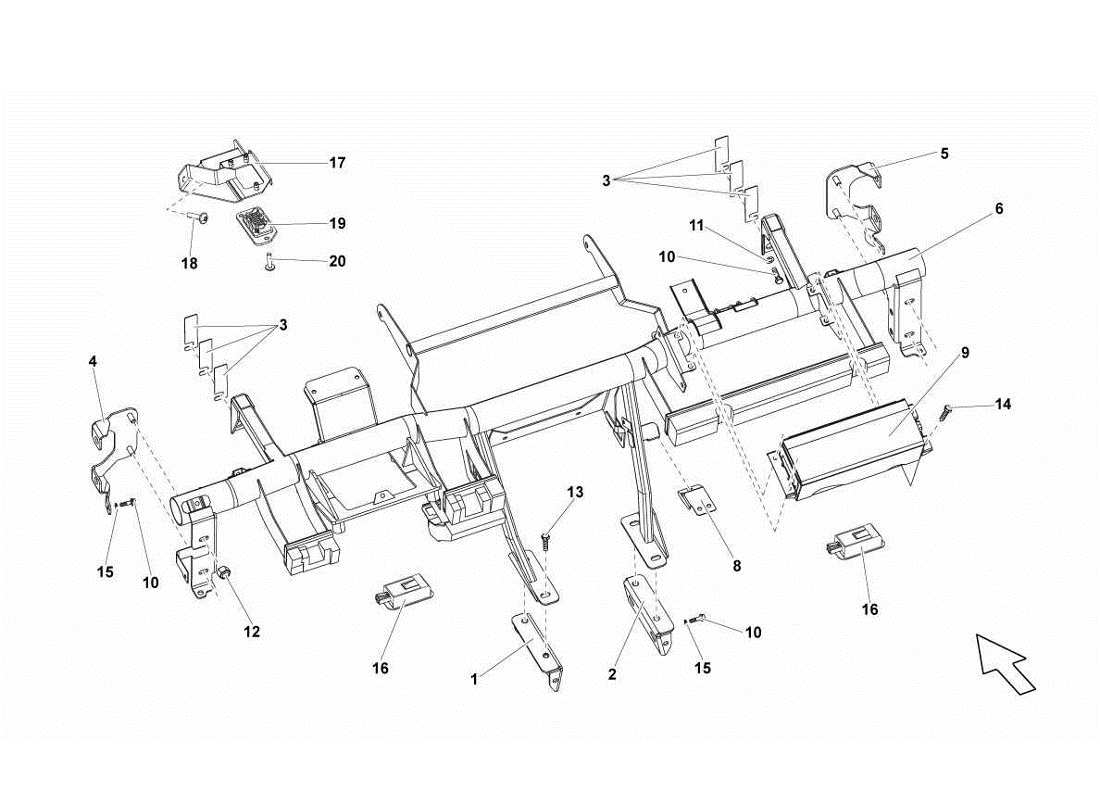 lamborghini gallardo lp560-4s update chassis parts diagram
