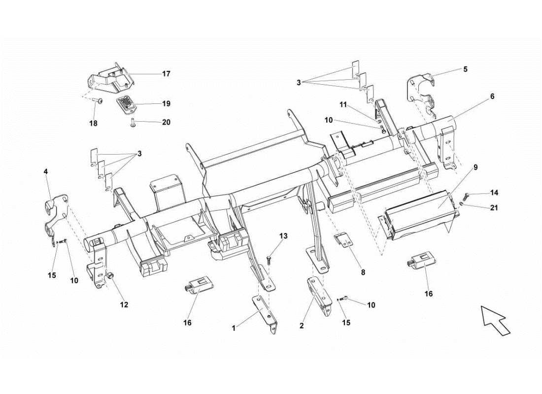 lamborghini gallardo sts ii sc chassis parts diagram